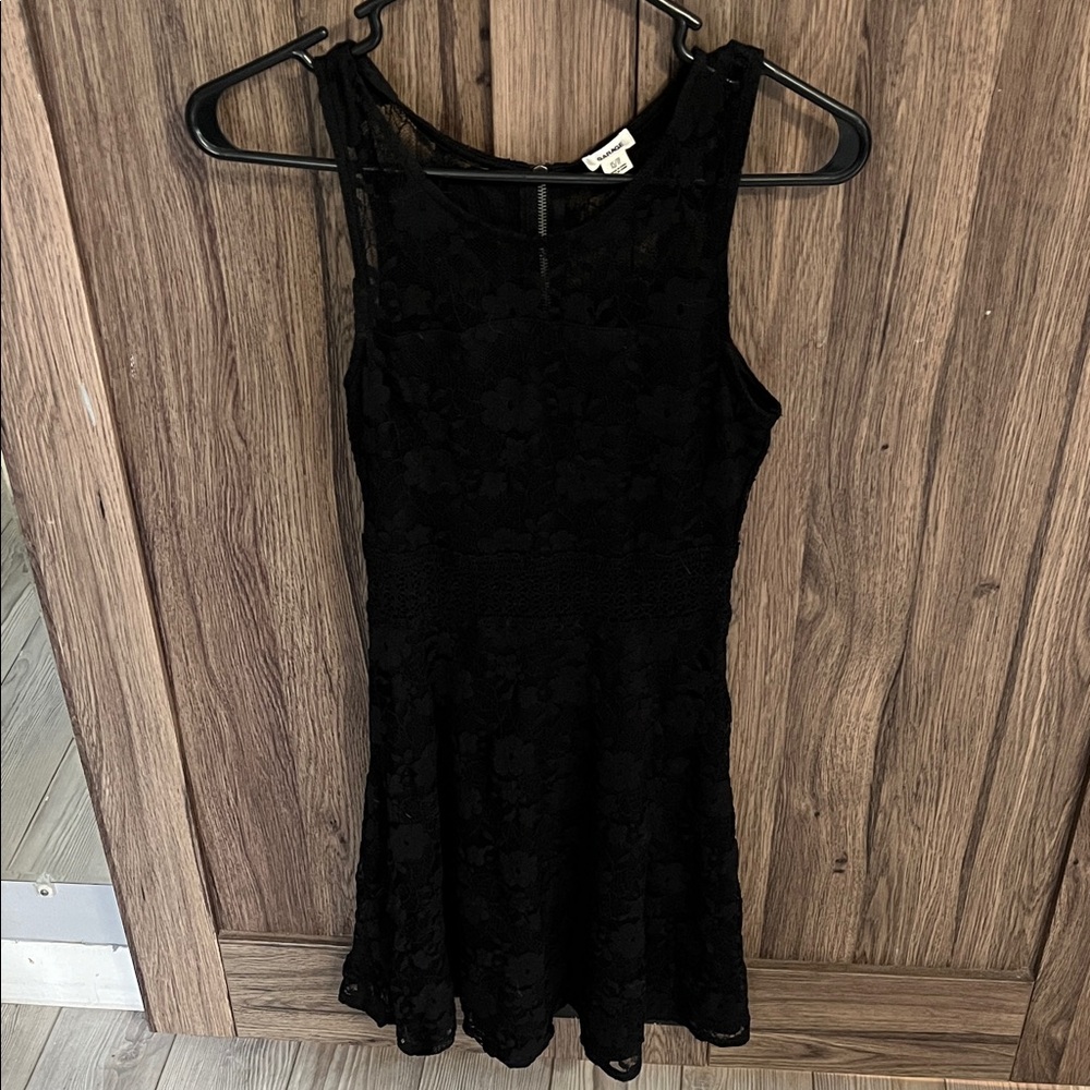 Garage Black Lace Mini Dress